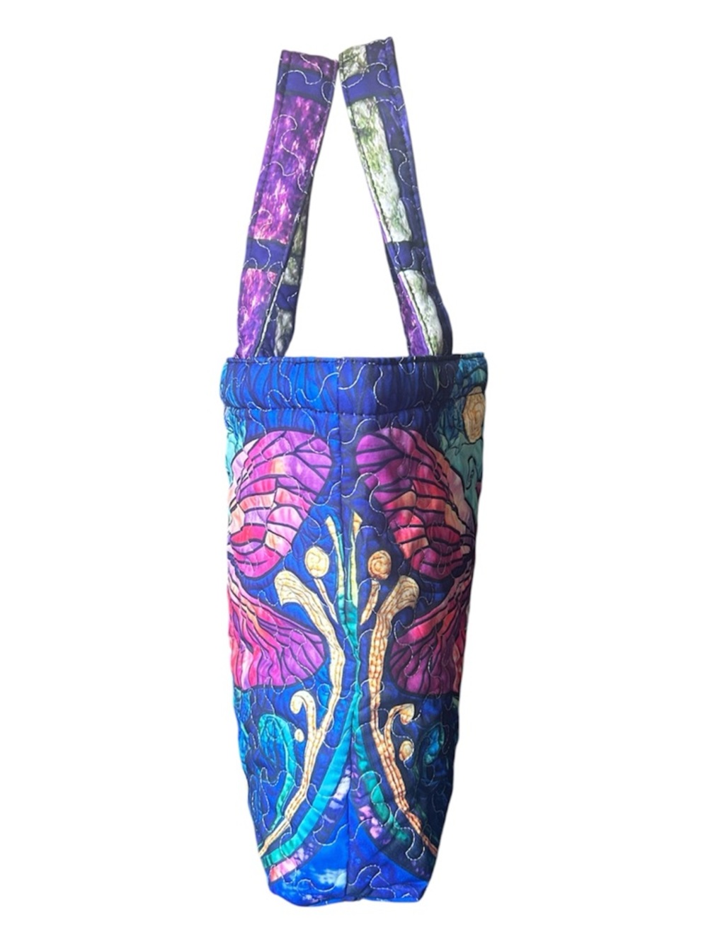 Quilted Dragonfly Tote Bag in Pink & Blue
Monochrome Quilted Tote Bag New - Picture 2 of 7